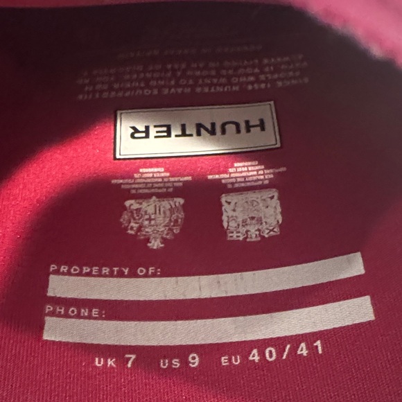 Hunter Fuchsia Tall Boots - Picture 4 of 4